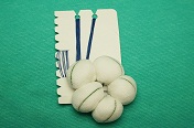 tonsil-sponges-double-string-strung-cotton-filled